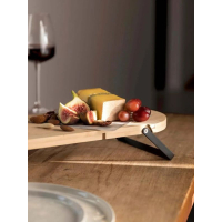 ovale serveerplank van bamboe